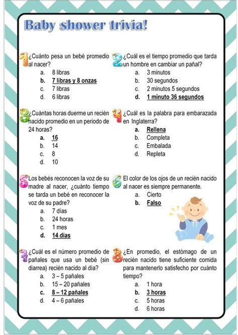 Juegos Para Baby Shower Crucigrama Con Respuestas Crucigrama Juegos