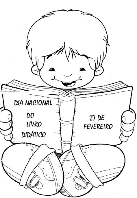 Desenho Para Colorir Dia Do Livro