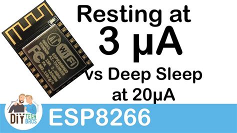 Best Power Saving Mode Much Deeper Deep Sleep Esp8266 Youtube