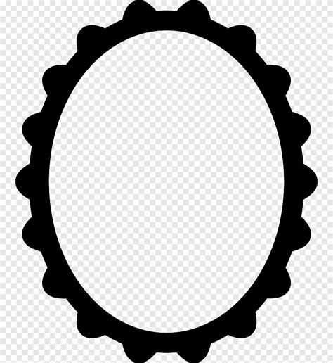 Oval Shape Computer Icons Frames White Monochrome Png Pngegg