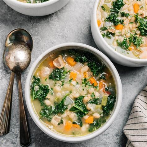 White Bean And Kale Soup With Video Our Salty Kitchen