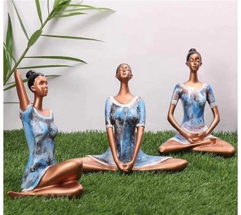 Yoga Poses Ornaments Figurine Meditation Poses Perfect T Etsy