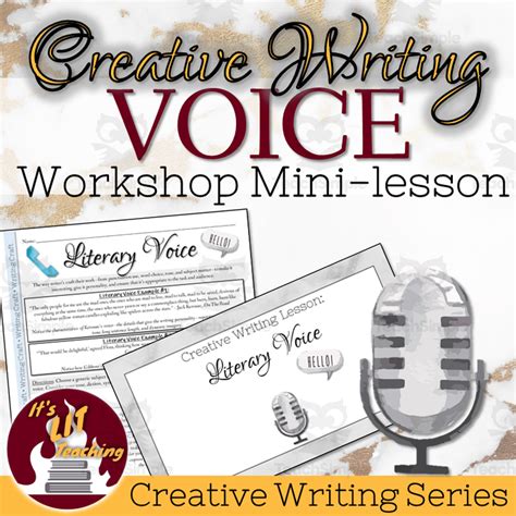 Creative Writing Workshop Literary Voice Mini Lesson By Teach Simple
