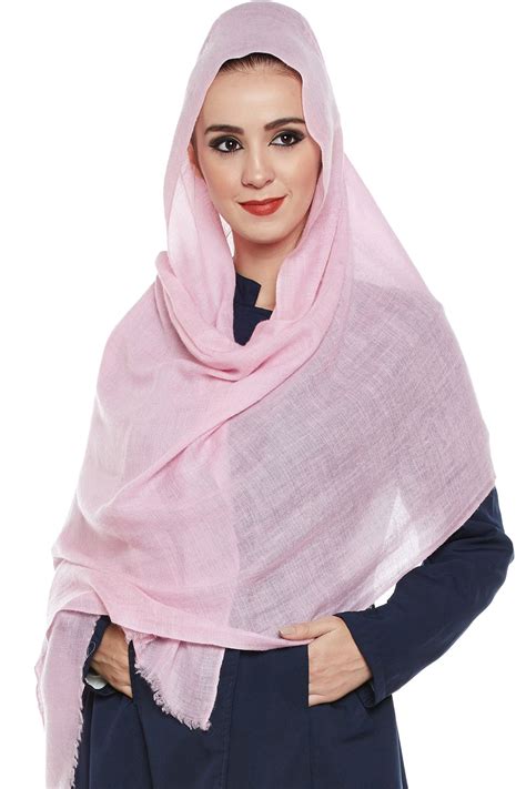 Buy Authentic Baby Pink Pashmina Hijab Handmade Cashmere Head Scarf