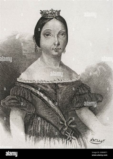 Isabella Ii 1830 1904 Queen Of Spain 1833 1868 Portrait