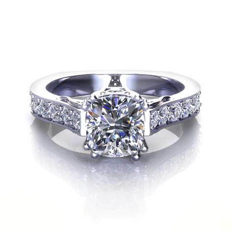The cushion cut resembles a pillow and has an antique feel and a distinctive, romantic appearance. Cushion Cut Engagement Rings - Jewelry Designs