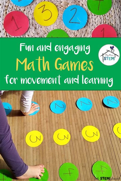 Stay At Home Math: Fun Games For Movement And Learning | Preschool math