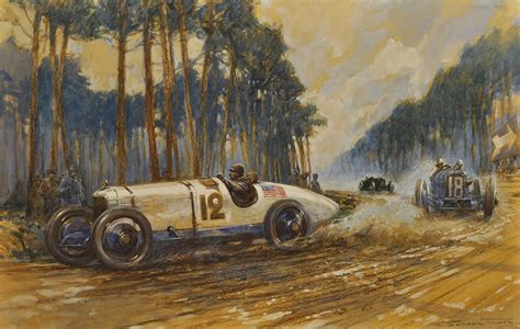 Vintage Race Car Paintings