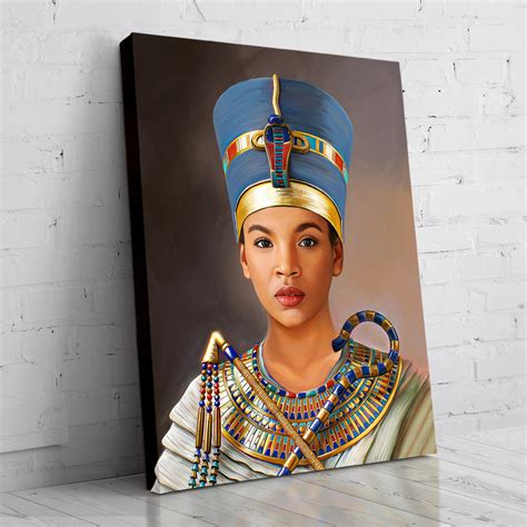 The Egyptian Queen Custom Royal Portrait Turn Me Royal