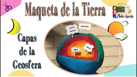 Maqueta De La Tierra Capas De La Geosfera Aula Chachi