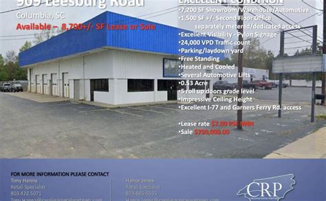 909 Leesburg Rd Columbia Sc 29209 Industrial Property For Sale