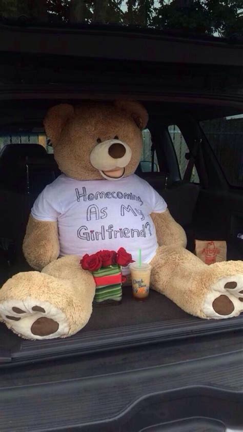 Whoa Goals Bear Homecoming Proposal Teddy Bear
