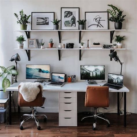 45 Real Shared Home Office Setups Both Smart And Stylish