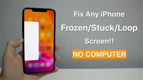 Fix Any Iphone Frozenstuckloop Screen How To Force Restart Youtube