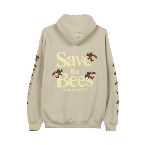 Save The Bees Hoodie Sand Autumn 2020 Golf Wang