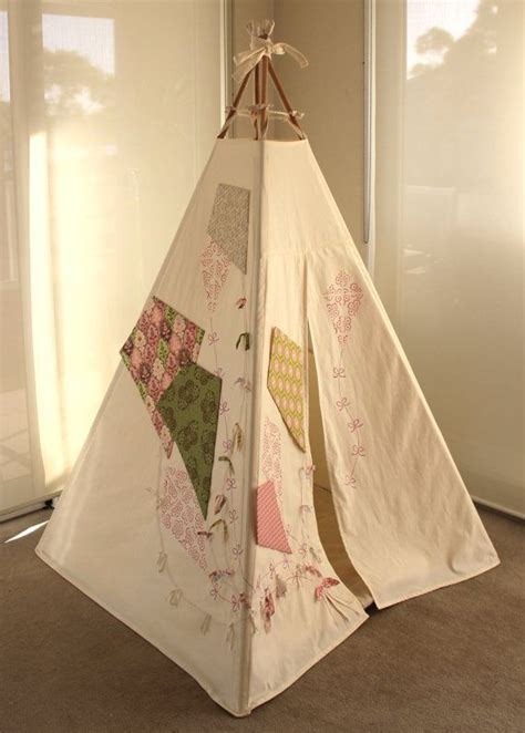 Some of them have very nice tutorials too. Teepee Tent Pink Kites by joyjoie on Etsy, $220.00 | Diy ...