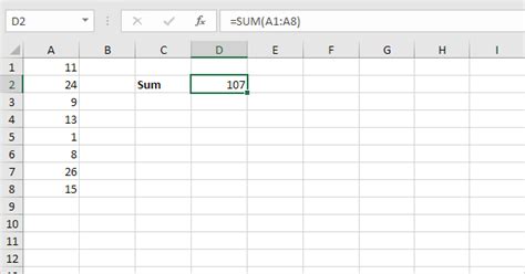 Create Sum Formulas In Excel Quickly And Easily