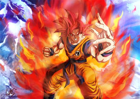 Super Saiyan God Goku Wallpaper Lasopastone