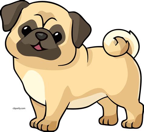 Navajowhite Color Dog Cute Chibi Clipart Png Dog Clipart Pug