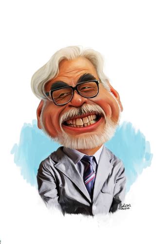 Hayao Miyazaki By Rocksaw Famous People Cartoon Toonpool