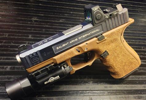 Glock 19 Gen 4 9mm 15rd Salient Arms Grip And Slide Modifications