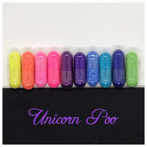 Glitter Pills Bombs Capsules Party Favors Unicorn Poo Etsy