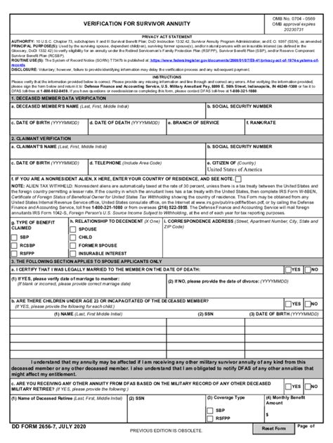 Dd 2656 7 2020 2024 Form Fill Out And Sign Printable Pdf Template
