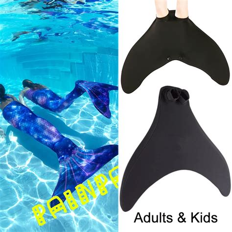 2023 Summer New Mermaid Swimming Tail Monofin Fins One Piece Flipper