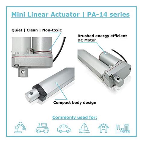 Progressive Automations Mini Linear Electric Actuator 12v 12 35