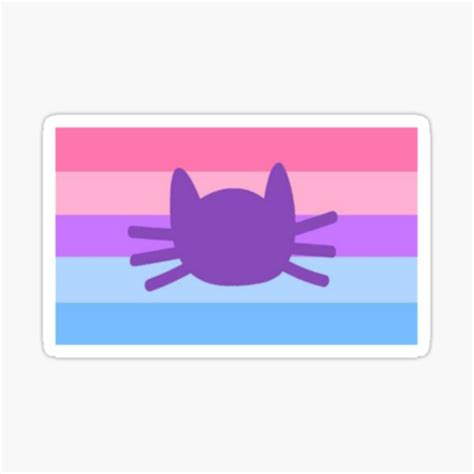 Catgender With Cat Logo Sticker For Sale By Freezepop88 Redbubble