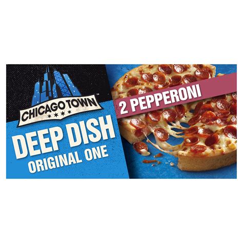 Chicago Town Fully Loaded Deep Dish Pepperoni Pizzas 2 X 155g 310g