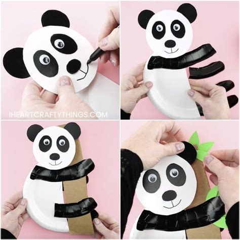 Paper Plate Panda Bear Craft Panda Bear Crafts Panda Craft Bear Crafts