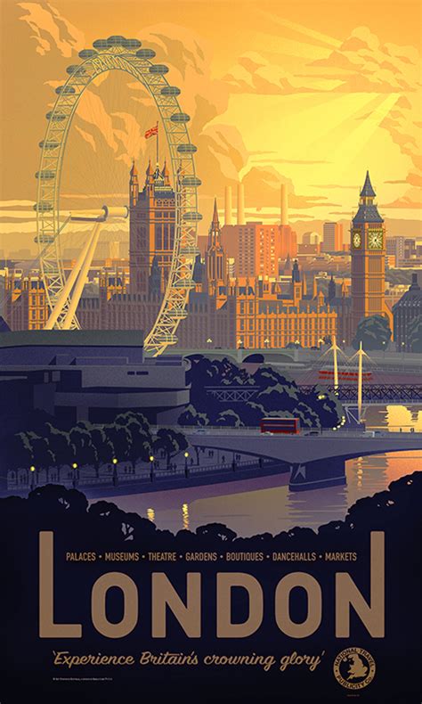 London Vintage Style Poster From Printism