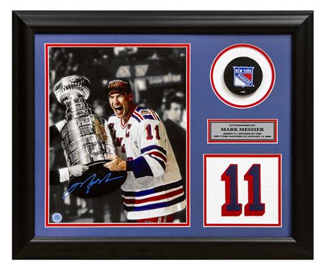 Mark Messier New York Rangers Autographed Signed Retired Jersey Number