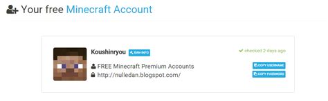 Free Minecraft Premium Accounts 100 Works No Survey Nulledan