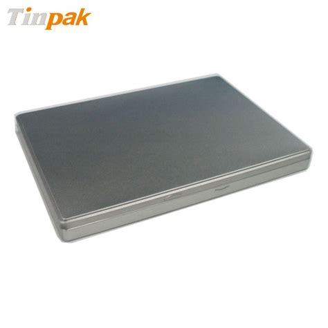 Rectangular A4 Size Document Tins With Hinged Lid Tin Containers