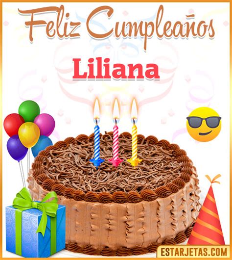 Feliz Cumpleaños Liliana Imágenes  Tarjetas Y Mensajes