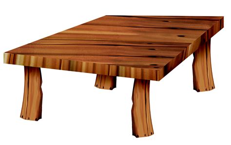 Wooden Table Clipart Design Illustration 9305622 Png
