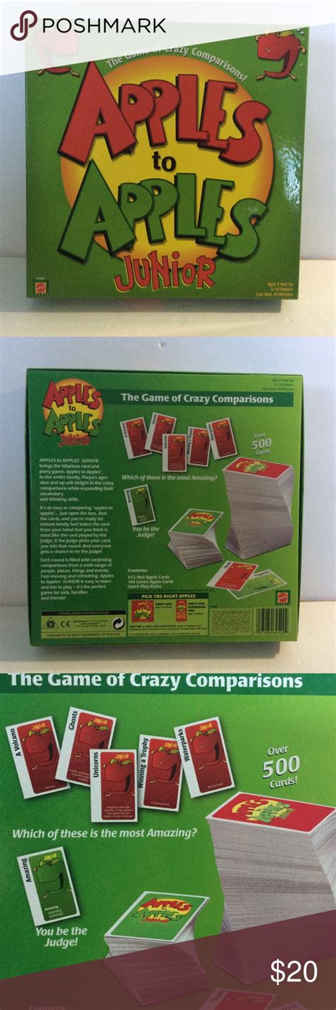 Check spelling or type a new query. Apples to Apples Junior Game Cards | Card games, Family game night