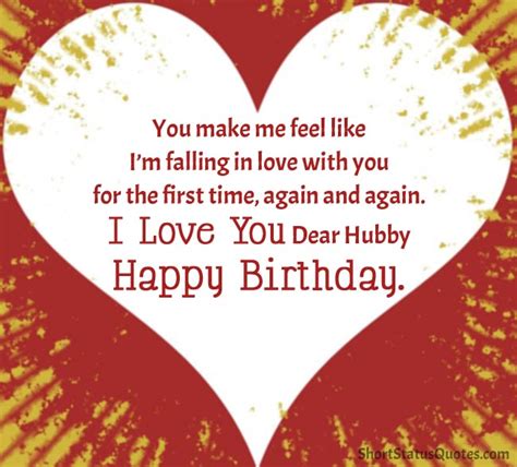 Birthday Status For Husband Romantic Wishes And Heartfelt Messages