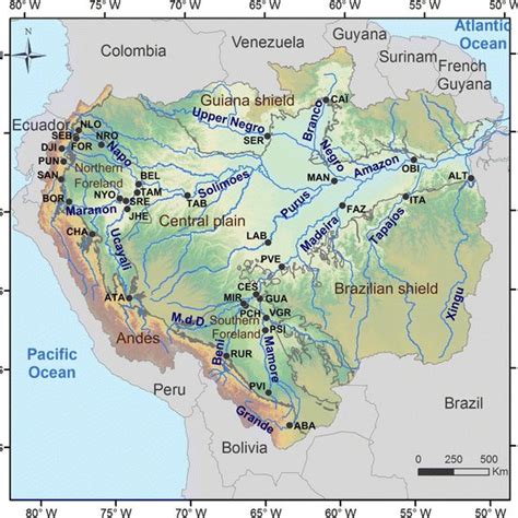 10000印刷√ Amazon River Map 126316 Amazon River Map South America