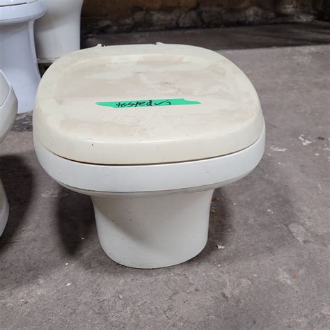 Used Toilet Complete Thetford Aqua Magic Iv Toilet Low Profile Bone