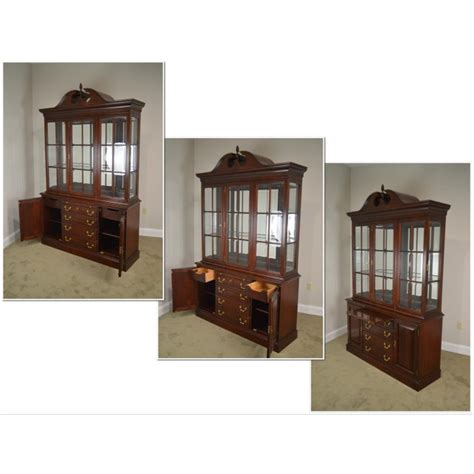 Maybe you would like to learn more about one of these? Lexington Chippendale Style Heirloom Solid Mahogany China ...
