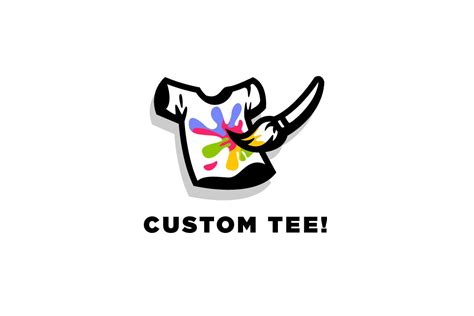 Custom Tee Tshirt Logo Creative Logo Templates ~ Creative Market