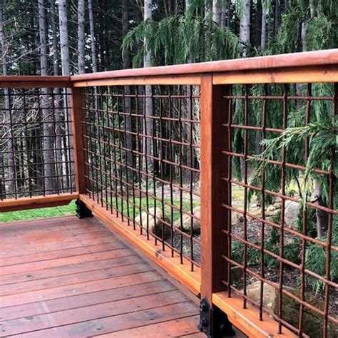 How To Build A Hog Panel Deck Railing Railing Design