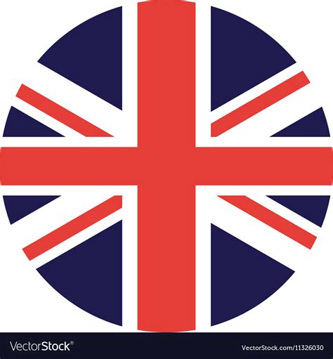 England Flag Isolated Icon Royalty Free Vector Image
