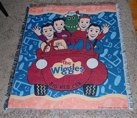 The Wiggles Big Red Car Original Cast Throw Blanket Phillip Murray Greg