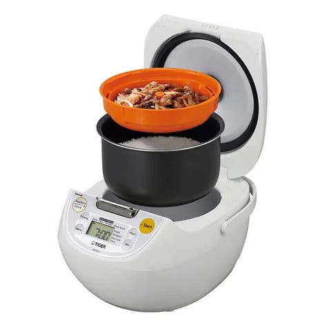 Tiger JBV S10U 5 5 Cup Microcomputer Rice Cooker White 1