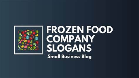 Best Frozen Food Company Slogans And Taglines Youtube