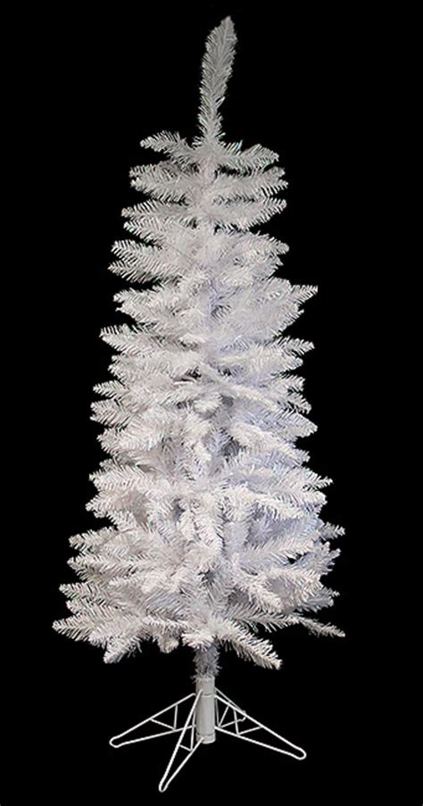 Vickerman Unlit 5 Sparkle White Spruce Pencil Pine Artificial